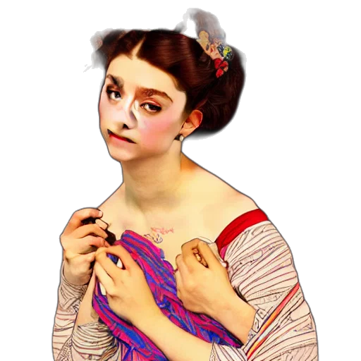 dress, jewelry, face, mask transparent PNG cut-out