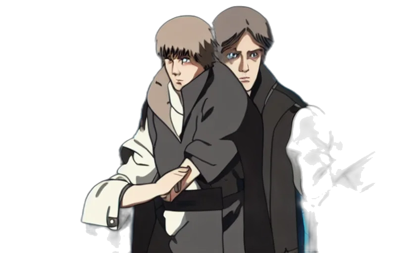 jacket, concept art, anime, cartoon transparent PNG cut-out