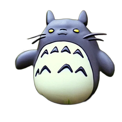 creature, animal, staff, mask, 3d render, concept art, totoro, drinking transparent PNG cut-out