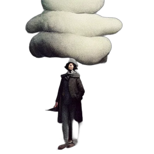 jacket, hat, staff, concept art transparent PNG cut-out