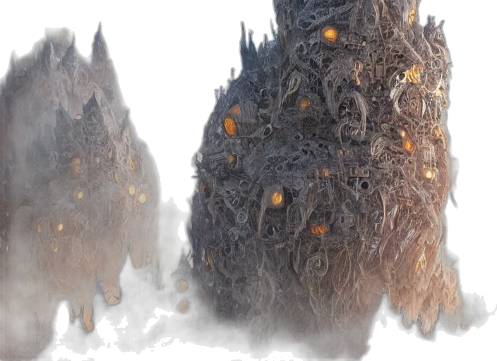 hair, tree, dragon, crown transparent PNG cut-out