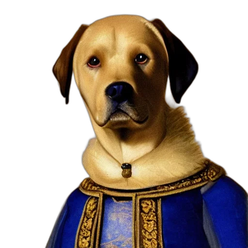 staff, crown, animal, photorealistic transparent PNG cut-out