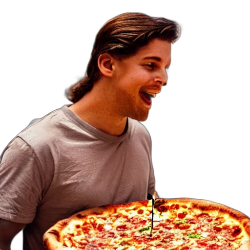 food, face, weapon, animal, 3d render, pixel art, photorealistic, vaporwave transparent PNG cut-out