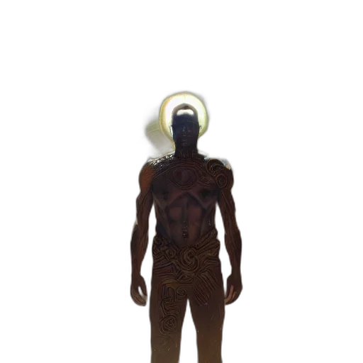 mask, creature, robot, staff transparent PNG cut-out