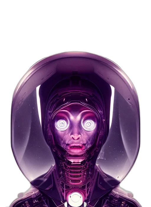 robot, face, mask, creature transparent PNG cut-out