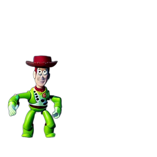 robot, hat, staff, creature transparent PNG cut-out