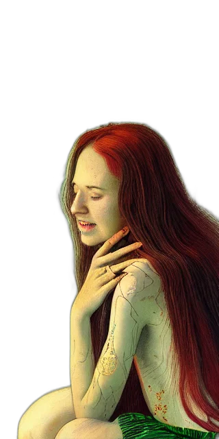 jewelry, hair, face, mask, photorealistic, oil painting, watercolor, fantasy art transparent PNG cut-out