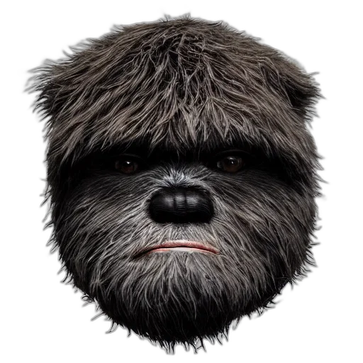 animal, creature, hair, face transparent PNG cut-out