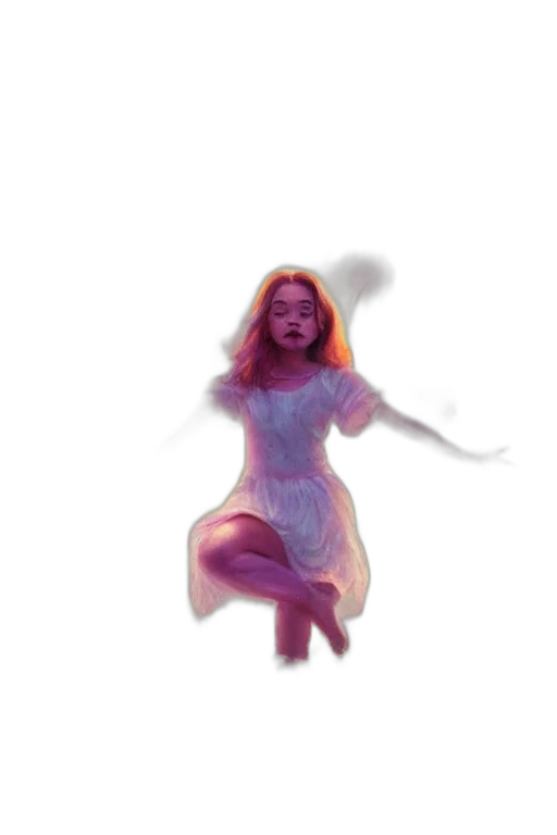 dress, creature, hair, face transparent PNG cut-out
