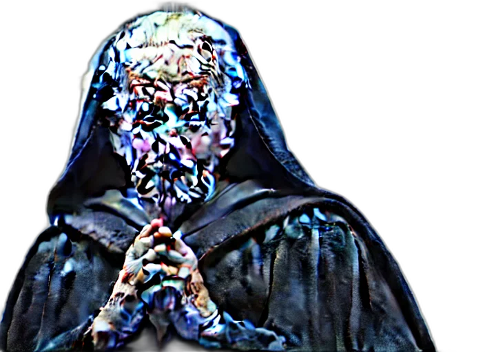 mask, jacket, face, creature transparent PNG cut-out