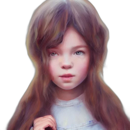 face, hair, dress, creature, photorealistic, oil painting, fantasy art, concept art transparent PNG cut-out