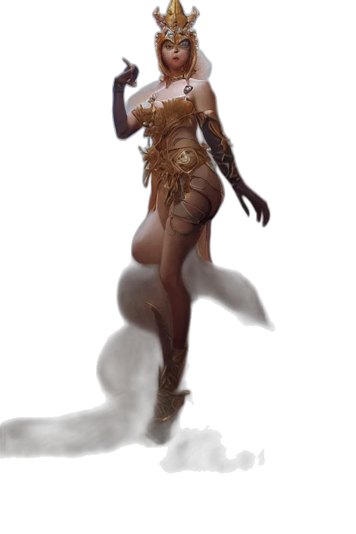 dress, creature, staff, concept art, fantasy art, comic book art, photorealistic, underwater transparent PNG cut-out