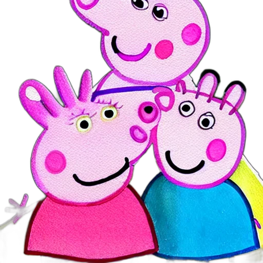 animal, mask, face, 3d render, cartoon, concept art, photorealistic, peppa transparent PNG cut-out