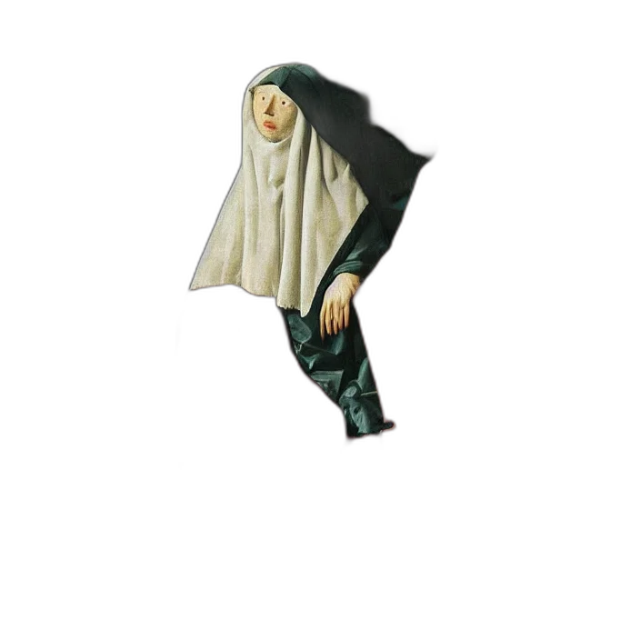 jacket, dress, mask, creature transparent PNG cut-out