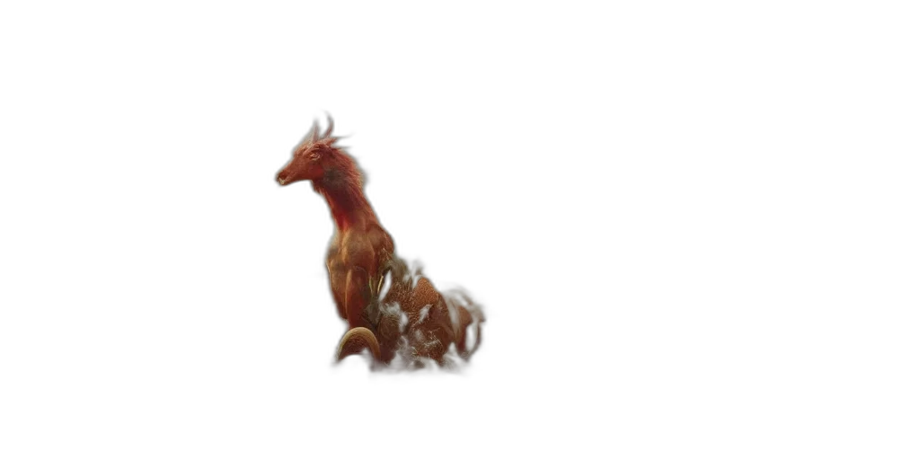 dragon, animal, creature, hair transparent PNG cut-out