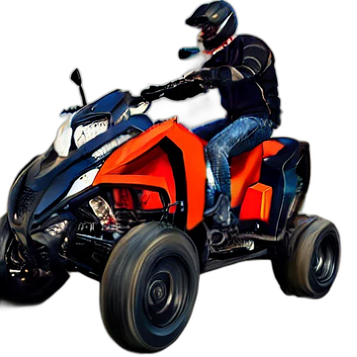 3d render, photorealistic, superatv transparent PNG cut-out