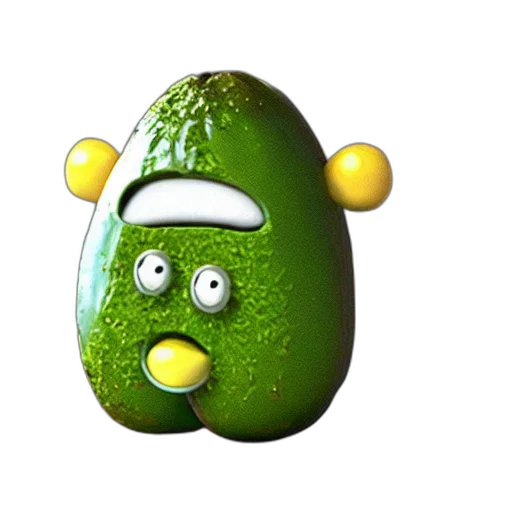 food, robot, face, animal, 3d render, concept art, photorealistic, pixel art transparent PNG cut-out