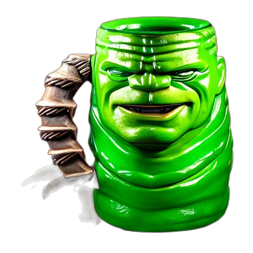 mask, bottle, face, creature, 3d render, concept art, photorealistic, closeup transparent PNG cut-out