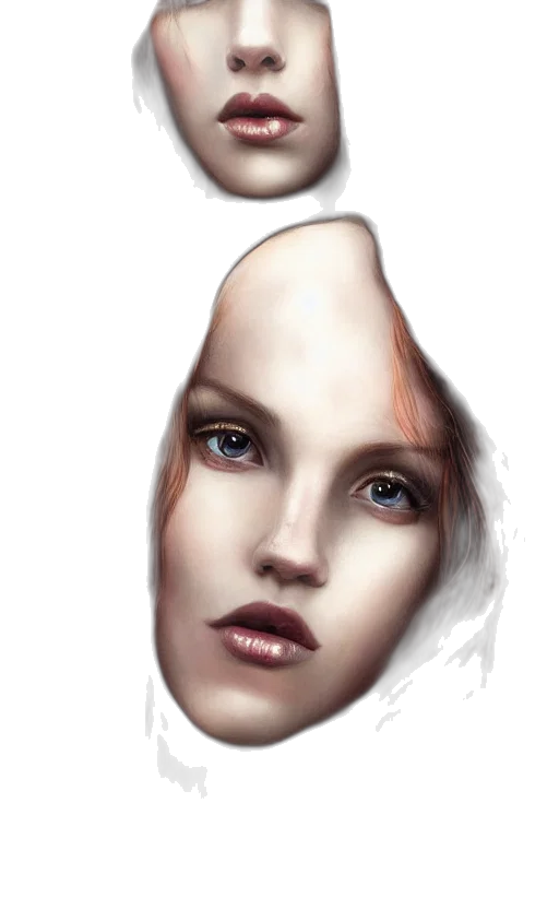 face, mask, crown, hat, photorealistic, concept art, fantasy art, 3d render transparent PNG cut-out