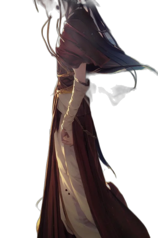 dress, staff, mask, sword transparent PNG cut-out