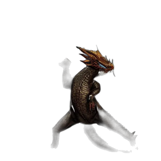 dragon, creature, animal, hair transparent PNG cut-out