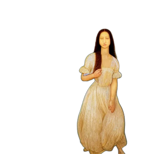 dress, hair, creature, animal, photorealistic, oil painting, concept art, 3d render transparent PNG cut-out