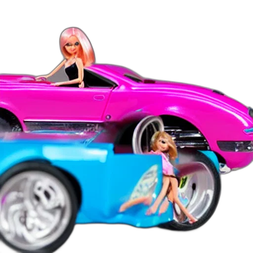 car, 3d render, concept art, vaporwave transparent PNG cut-out