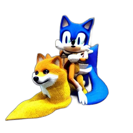 animal, staff, 3d render, concept art, pixel art, photorealistic, blue, sonic transparent PNG cut-out