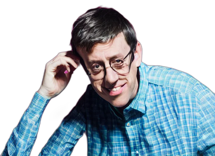 staff, jacket, face, creature transparent PNG cut-out