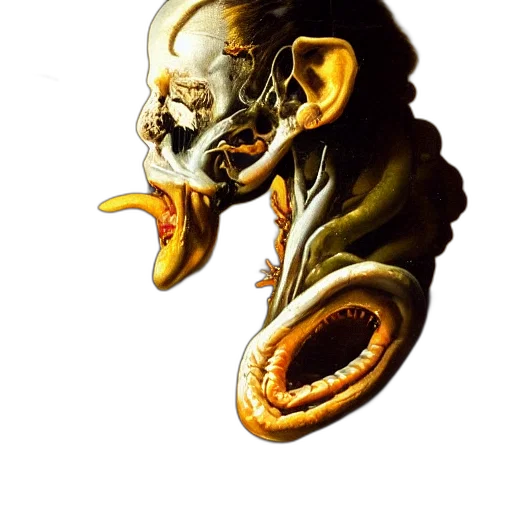 mask, face, creature, dragon, concept art, photorealistic, fantasy art, watercolor transparent PNG cut-out