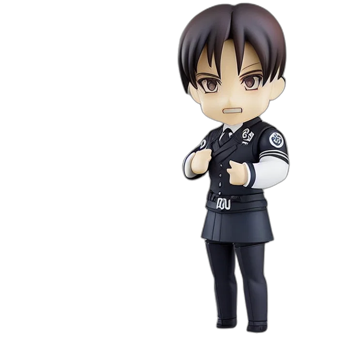 3d render, concept art, anime, nendoroid transparent PNG cut-out