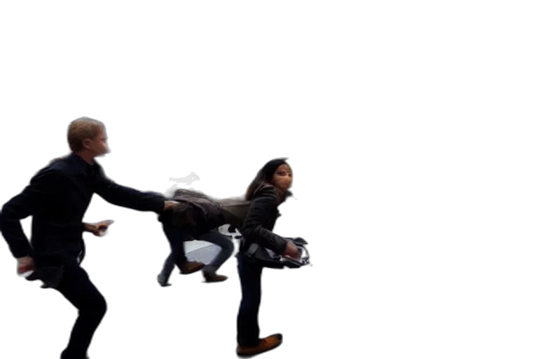 weapon, jacket, staff, robot transparent PNG cut-out