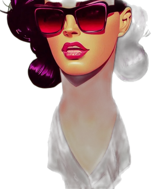 face, hat, concept art, photorealistic transparent PNG cut-out