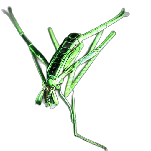 animal, creature, staff, weapon, 3d render, concept art, photorealistic, green transparent PNG cut-out