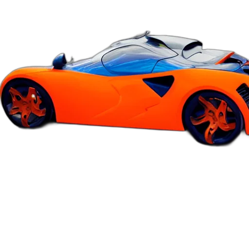 car, 3d render, concept art, photorealistic transparent PNG cut-out