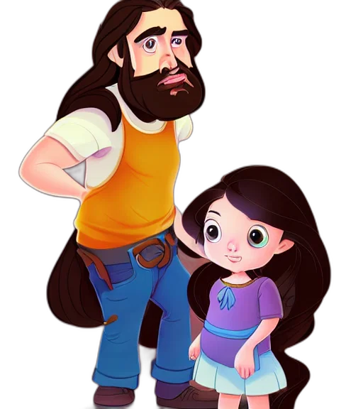 hair, cartoon, concept art, fantasy art transparent PNG cut-out