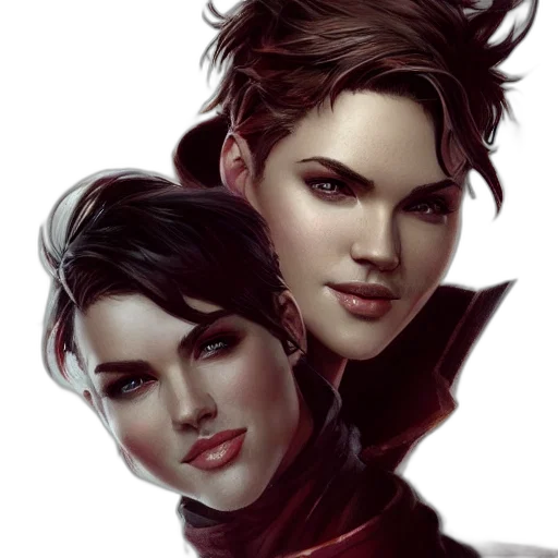 concept art, fantasy art, comic book art, photorealistic, red, dark, photo, ruby transparent PNG cut-out