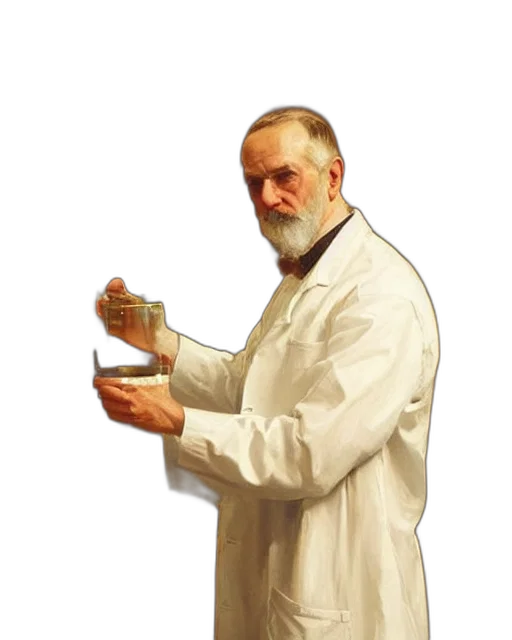 staff, bottle, jacket, robot transparent PNG cut-out