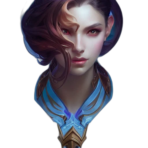 face, staff, jewelry, crown, fantasy art, concept art, pixel art, photorealistic transparent PNG cut-out