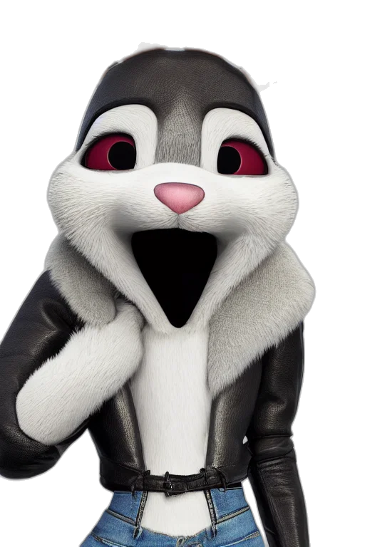 jacket, animal, 3d render, cartoon transparent PNG cut-out