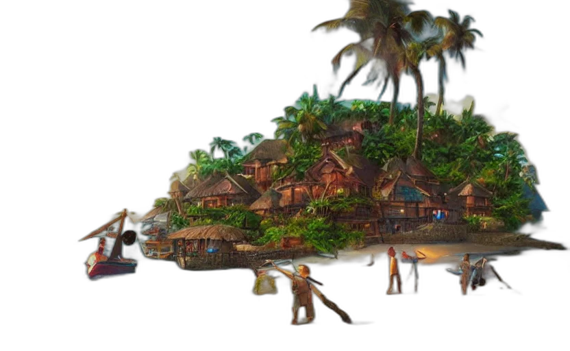 concept art, 3d render, fantasy art, photorealistic transparent PNG cut-out