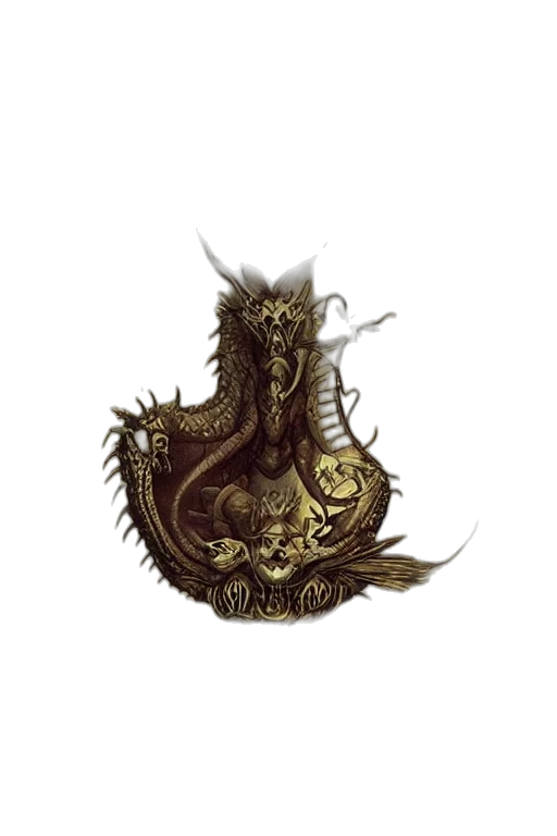 dragon, crown, staff, sword transparent PNG cut-out