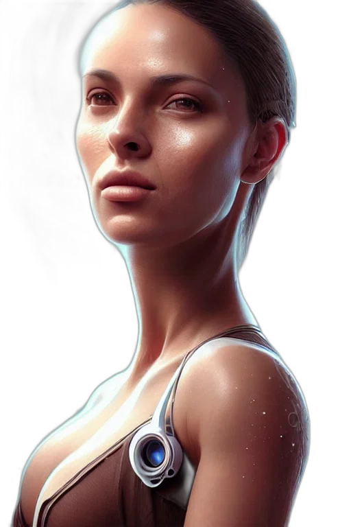 face, robot, dress, jewelry transparent PNG cut-out