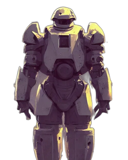 robot, concept art, cyberpunk, 3d render, pixel art, golden, monochrome, earth tones transparent PNG cut-out