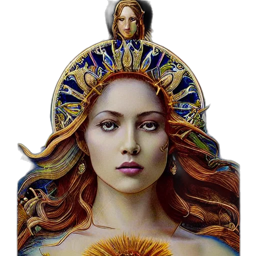 crown, jewelry, face, photorealistic transparent PNG cut-out