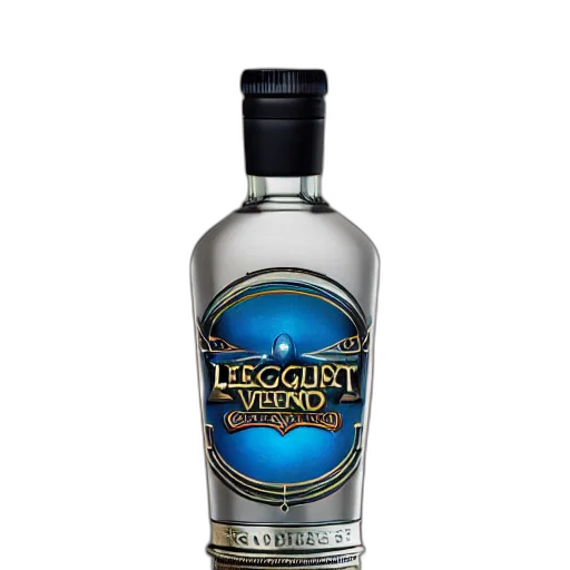 bottle, 3d render, league, legends, champion, spotlight, thumbnail, vodka transparent PNG cut-out