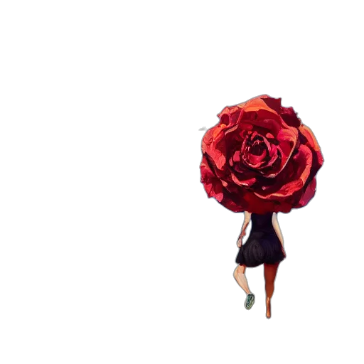 flower, dress, umbrella, crown transparent PNG cut-out