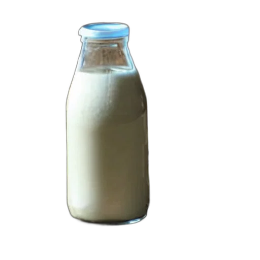 bottle, food, animal, weapon, 3d render, photorealistic, milk, inside transparent PNG cut-out