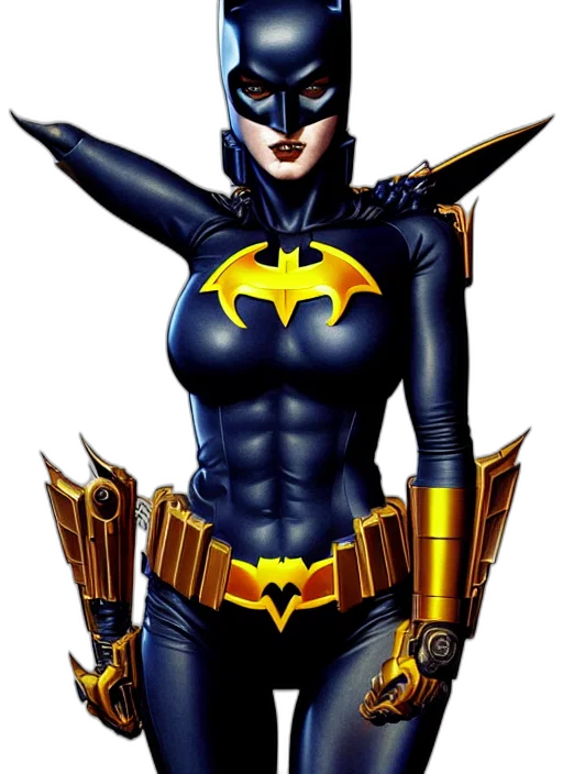 comic book art, concept art, cartoon, fantasy art, symmetry, gantz, portrait, megan transparent PNG cut-out