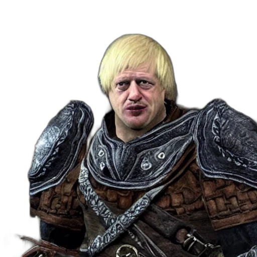 concept art, boris, johnson, character transparent PNG cut-out
